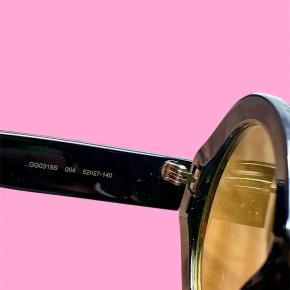 GUCCI Acetate Round Glitter Sunglasses